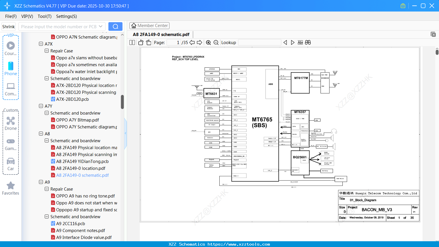 OPPO A8 2FA149-0 Schematic